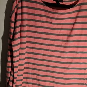 J Crew pink and green top sz size large